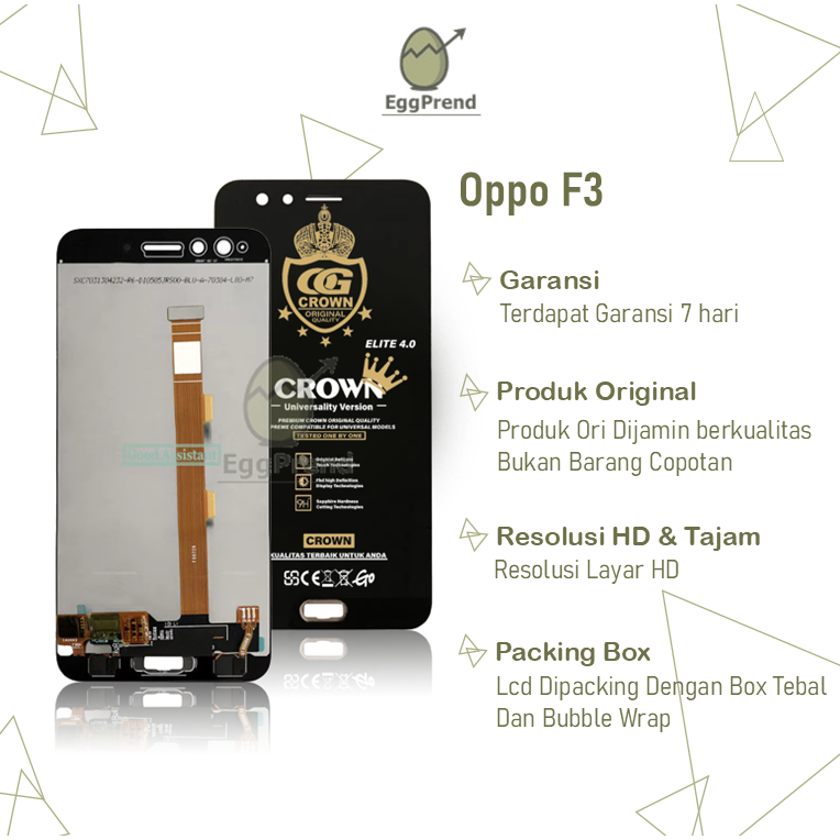 LCD OPPO F3 - OPPO F3 ORIGINAL LCD TOUCHSCREEN 1SET COMPLETE FULLSET