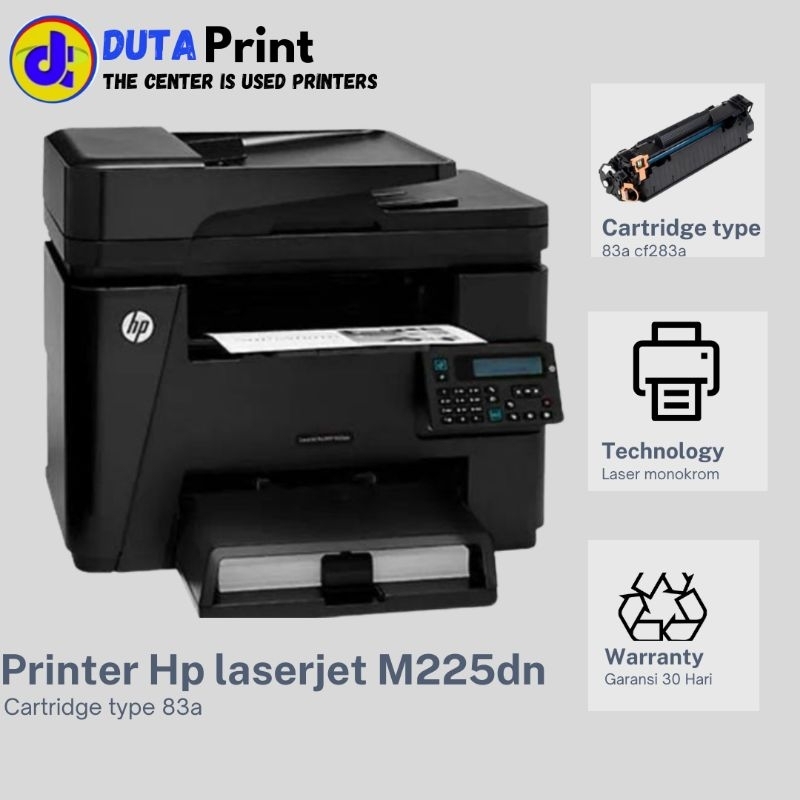 Printer HP Laserjet M225DN printer fotocopy bekas