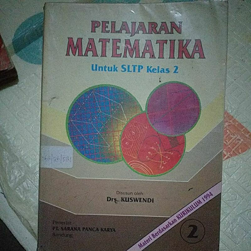 Buku Pelajaran Matematika untuk SLTP Kelas 2 Kurikulum 1994