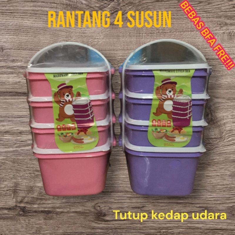 RANTANG PLASTIK WARNA 4 SUSUN TAKUMA KUALITAS PREMIUM