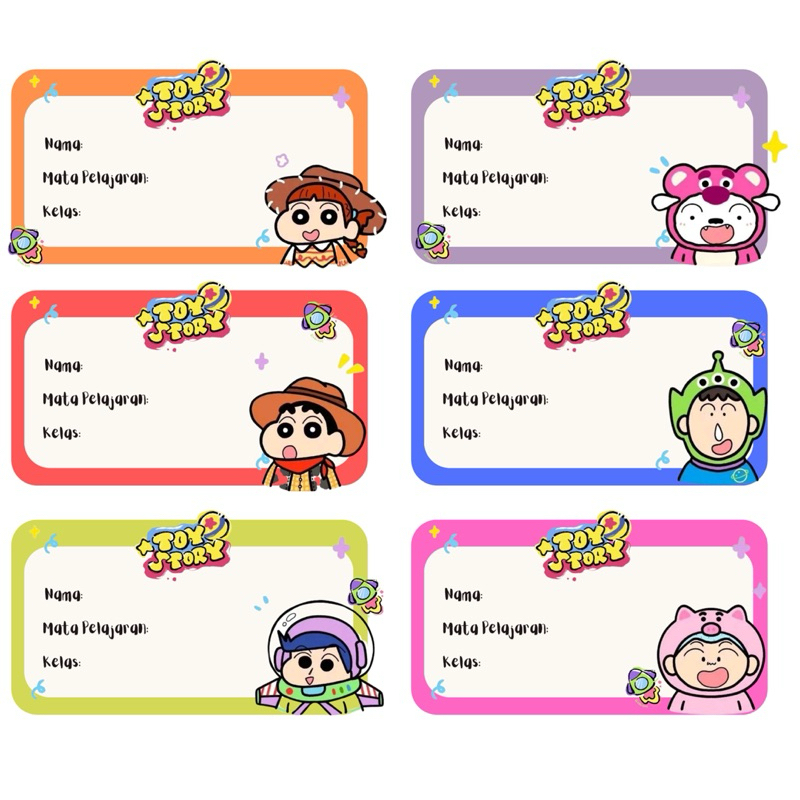 

Label Buku Sekolah Lucu