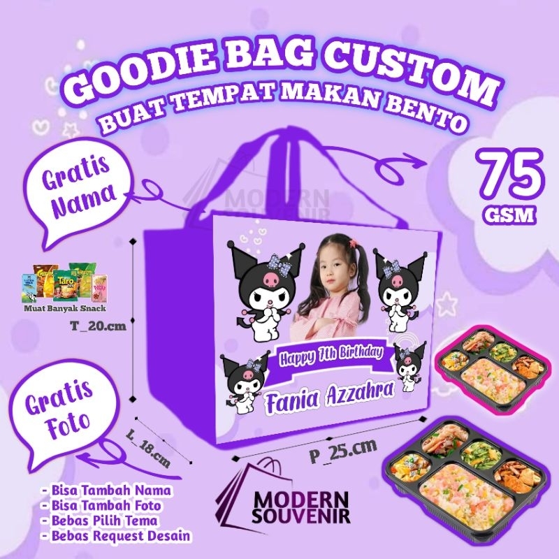 

Tas Ulang Tahun/ Tas Ultah / Tas Ultah Bento/ Goodie bag custom / Tas Ultah Gratis Nama / Godibag Anak / Tas Ulang Tahun Anak Murah
