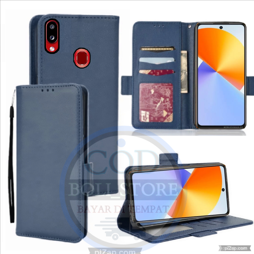 CASE HP SAMSUNG GALAXY A20 - CASING DOMPET-FLIP COVER LEATHER-SARUNG HP