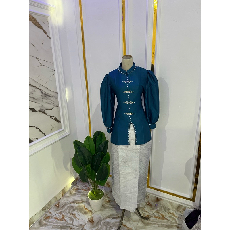 baju kerung melayu set rok songket