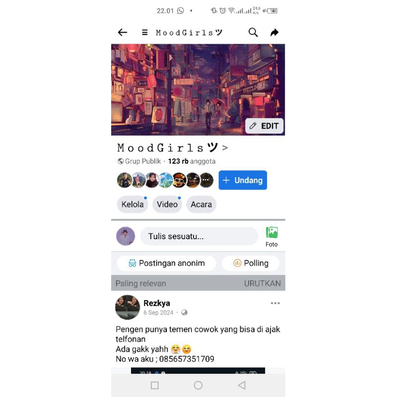 Grup facebook 123.000 member