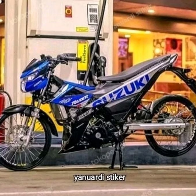 STRIPING STIKER LIST SATRIA FU 150 NEW FI LED 2023 SILVER BIRU GP FU FI 2023 TERBARU