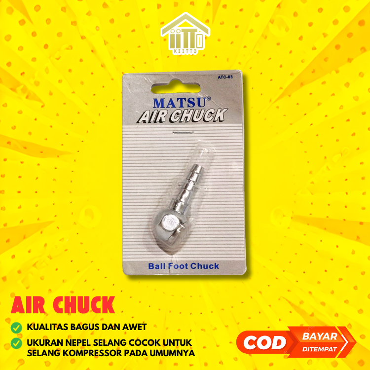 AIR CHUCK KEONG / ISIAN ANGIN BAN MODEL KEONG / ISI ANGIN BAN KEPALA INFLATOR TIRE AIR CHUCK KEONG