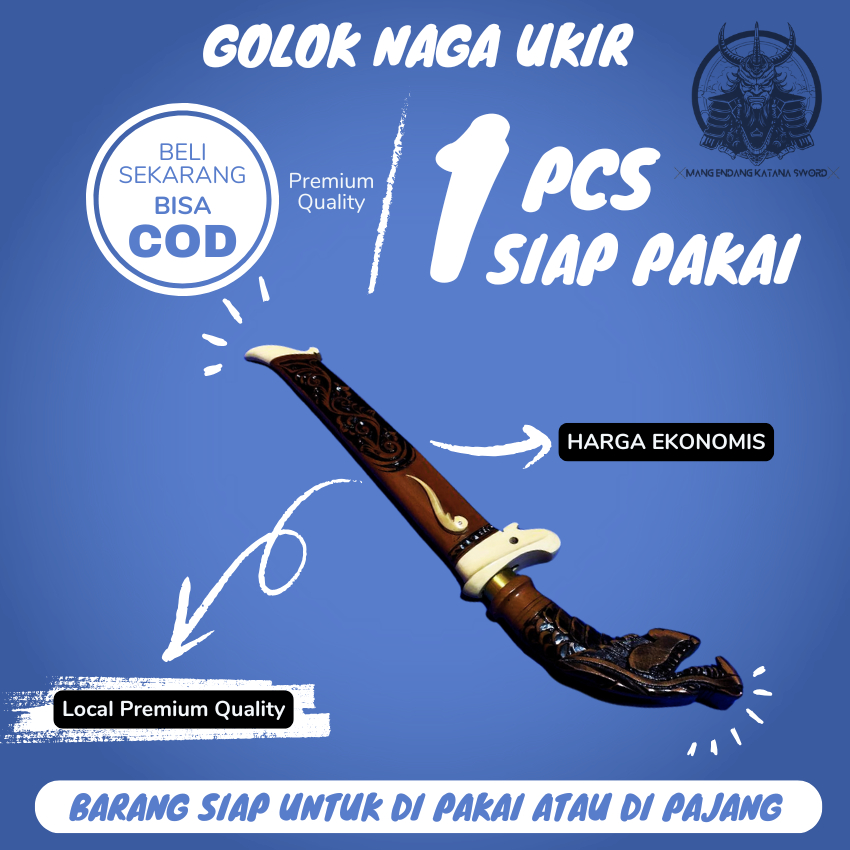Golok naga ukir - ekonimis ukir terbaik | Mang Endang
