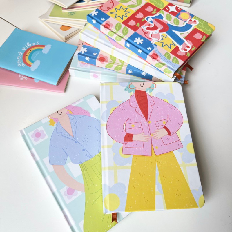 

A5 Hardcover Blank Journal - Sparkly Bloom series - Eya & Lilut | Buku Tulis Kosong | Buku Jurnal | Journaling | Buku Catatan
