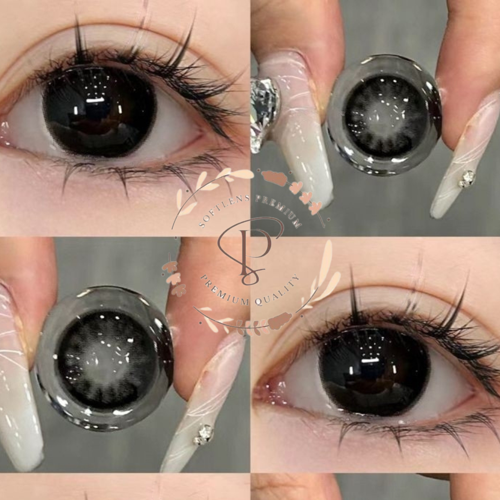 Softlens Hitam Pekat Untuk Tampilan Bold Diameter 14,5 mm | Softlens Diameter 14,5 Dengan Look Big E