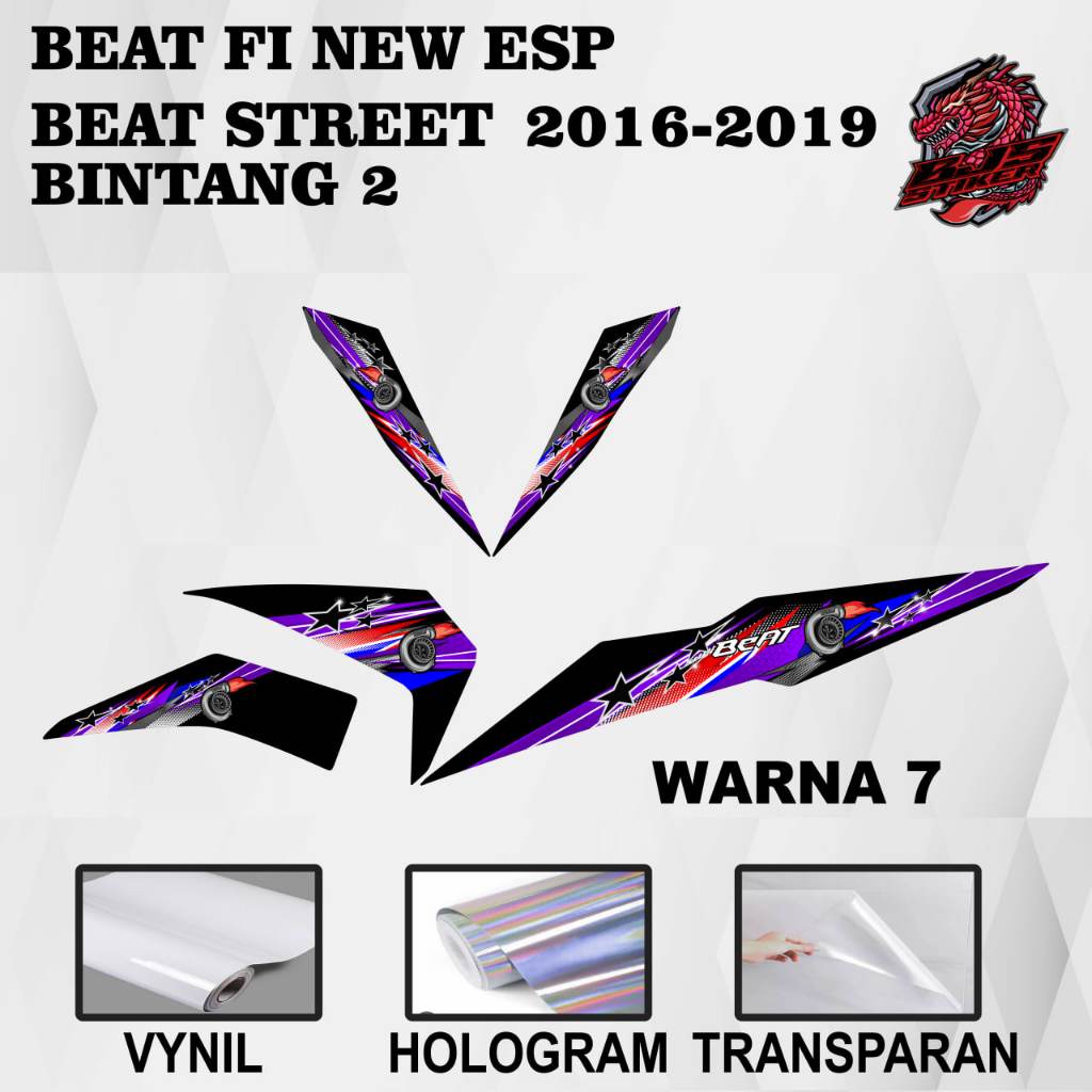 Stiker Beat fi New ESP Stiker Beat fi Street 2019 / Striping Beat fi New ESP Striping Beat fi Street