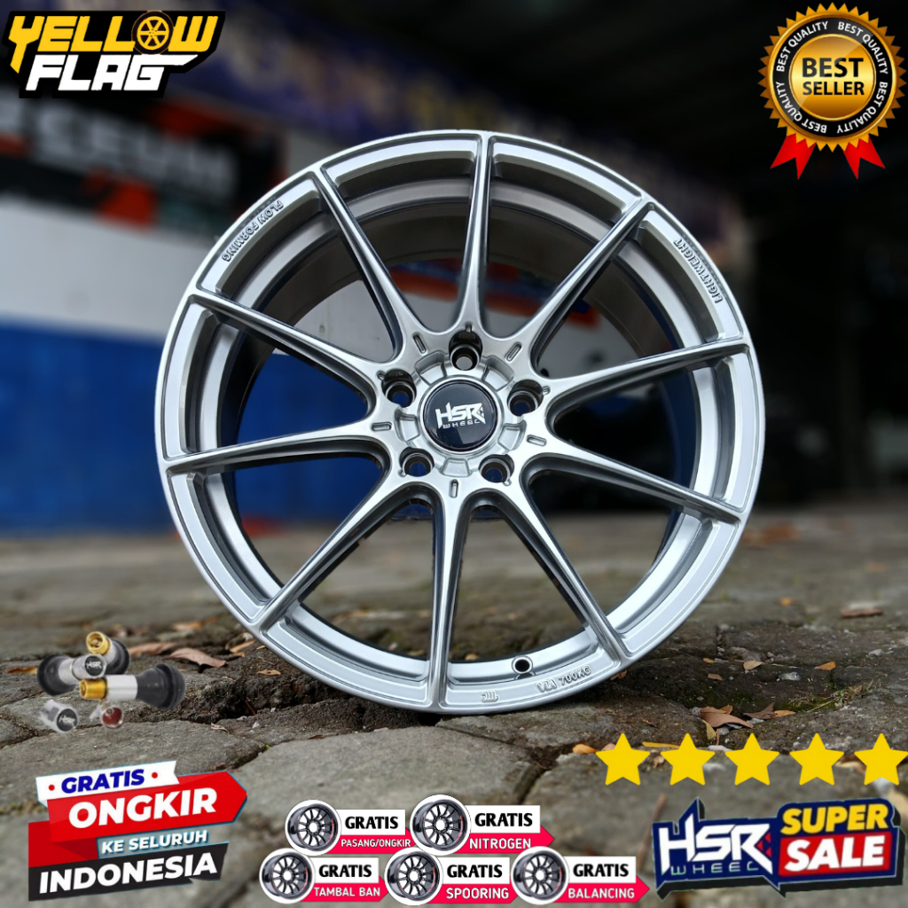 VELG MOBIL RACING RING 18 HSR FG TOBELO R18X8 PCD 5X114,3 FOR WULING INNOVA TERIOS BRV CRV DLL R18