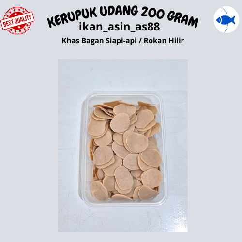 

KERUPUK UDANG MENTAH GORENG 200 GRAM l KERUPUK MEKAR