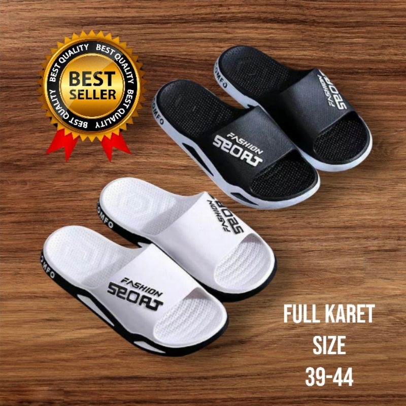 Sandal Fashion Sport Pria Wanita Sandal Slop Karet Import Sandal Fashion Kekinian Pria Wanita