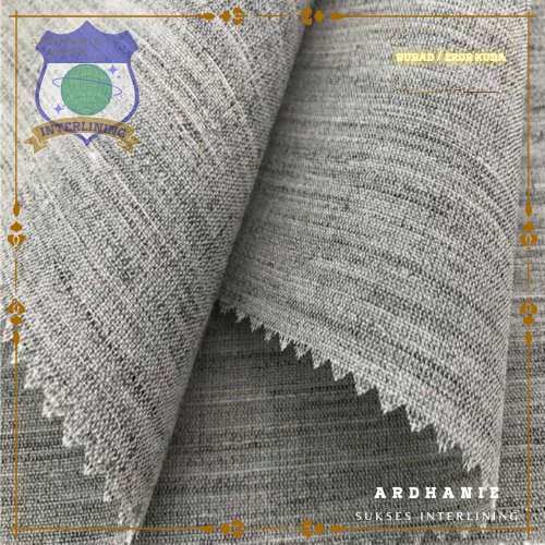 Buntut kuda kaku / bubad / ekor kuda untuk dada jas resmi ( HARGA 45 MTR ) lebar 150 cm