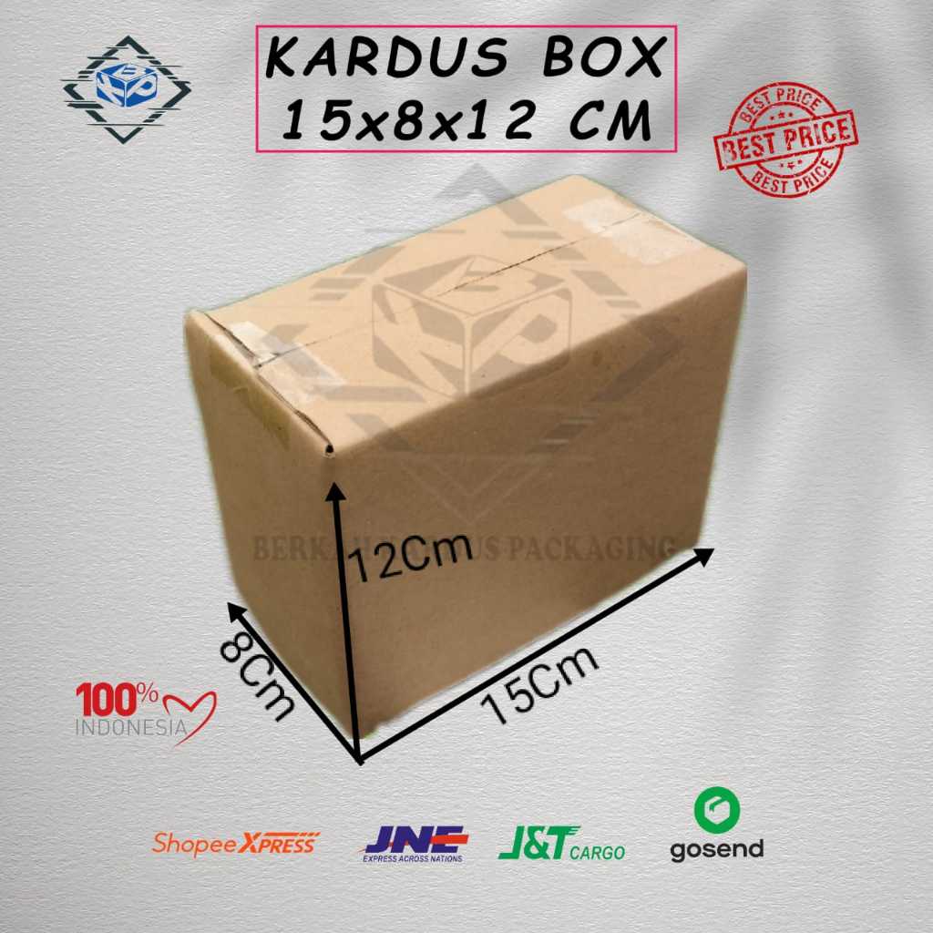 

Kardus box 15x8x12 cm baru polos