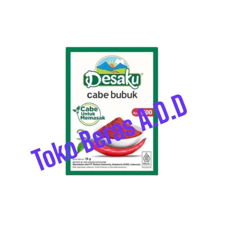 

Desaku Cabe Bubuk 15gr 1renceng