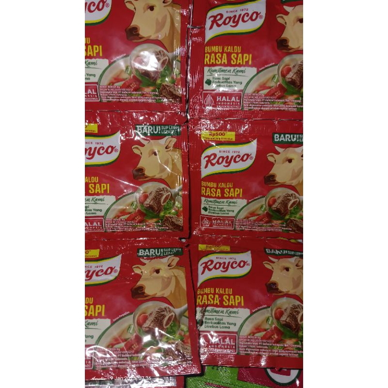 

Royco sapi/ayam renceng isi 12 pcs