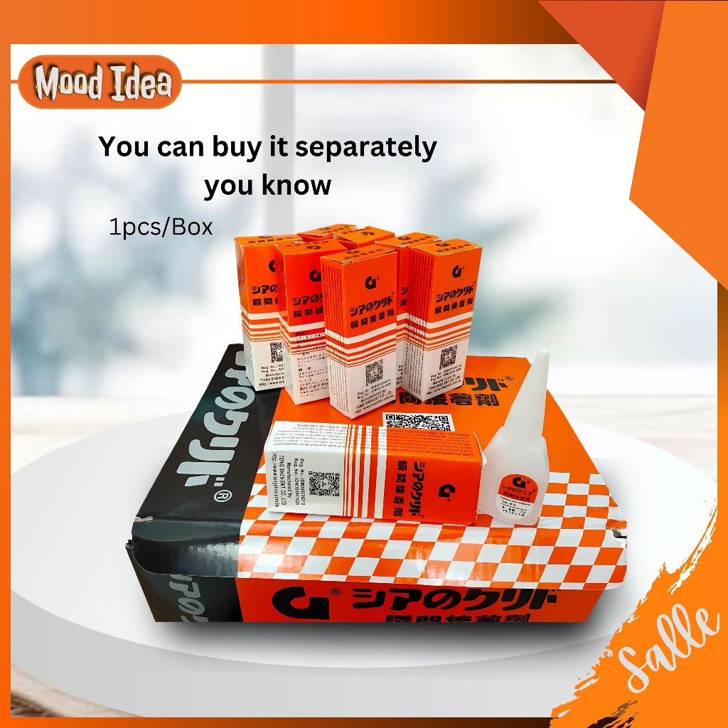 

1 BOX ISI 50 PC Glue Korea Lem Power Perekat Super Rekat / Lem Korea G Original Asli