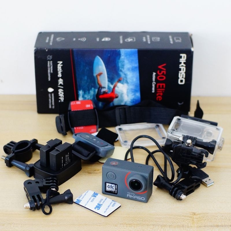 AKASO V50 Elite Action Camera 4K 60fps Touchscreen WiFi Waterproof 40m