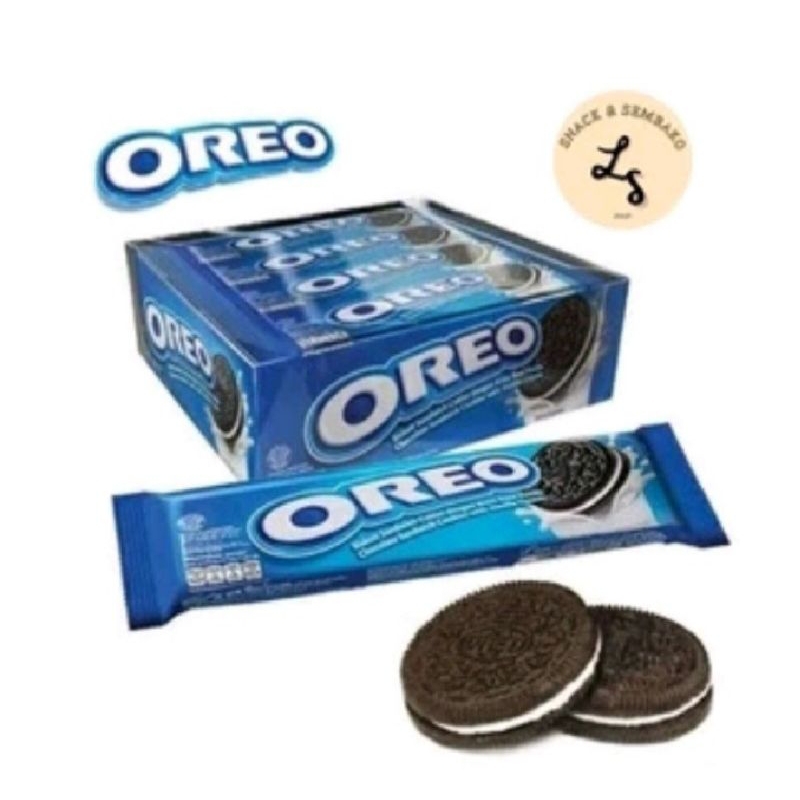 

OREO BISKUIT 27.6 gram ( 1 pack isi 12 )