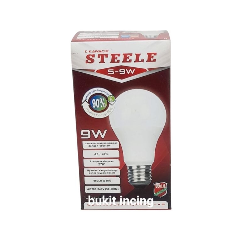 Lampu Kawachi Steele Cahaya Putih Bohlam Kawachi Steele Lampu LED Kawachi Steele Cahaya Putih Terang