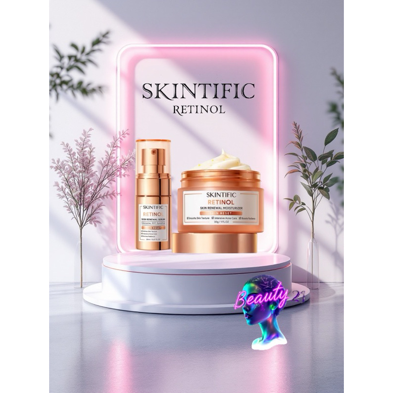 skintific retinol serum , skintific moisturizer retinol