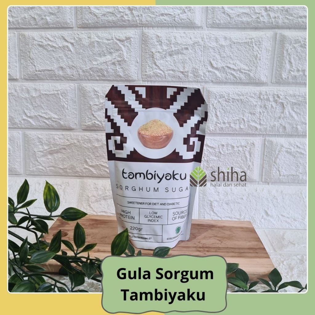 

SHIHA - Sorghum Sugar 220gr I Gula Sorgum | Gula Diet & Diabetes | Gula Sehat - Tambiyaku