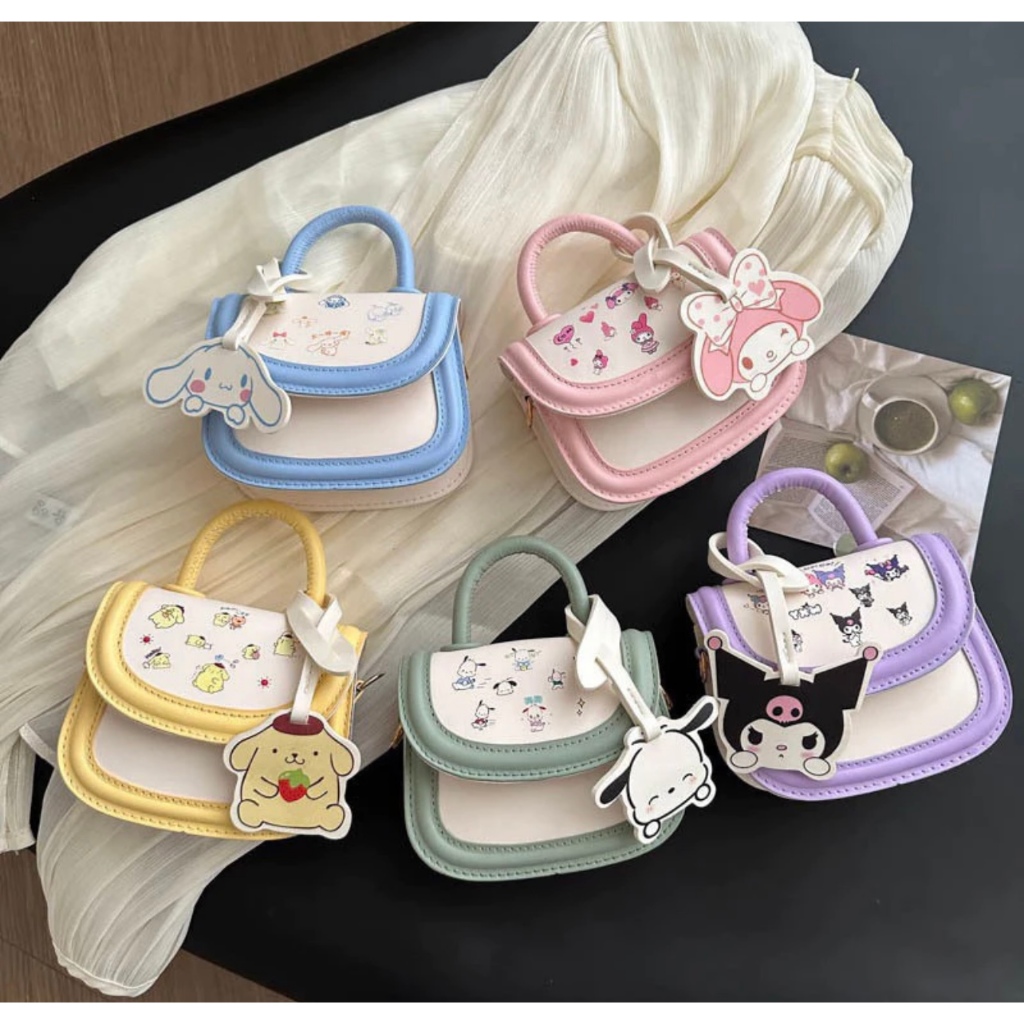 [YY]Tas selempang Anak Perempuan Tas Anak Perempuan Korea Sanrioo Sling Bag Jalan Jalan Premiumm0007