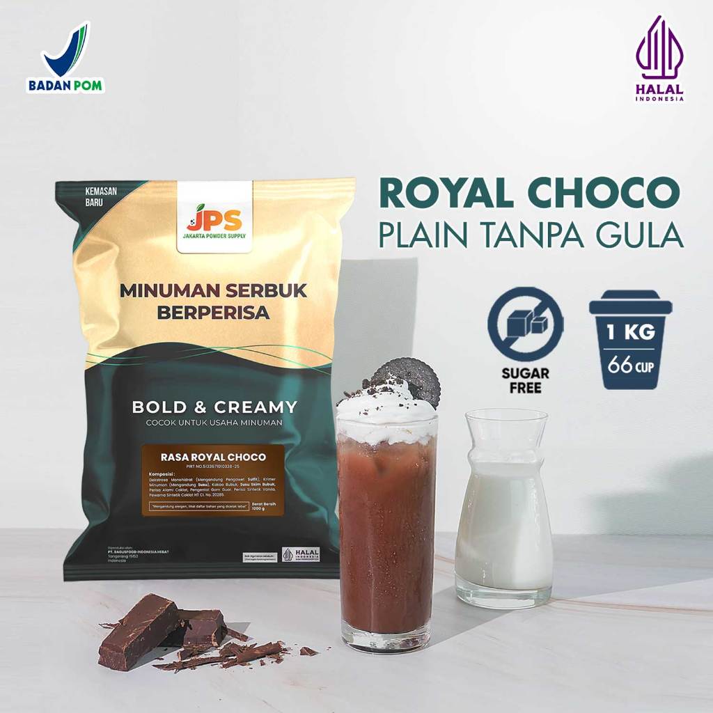 

Powder Drink JPS Bubuk Minuman Rasa ROYAL CHOCO PLAIN 1Kg