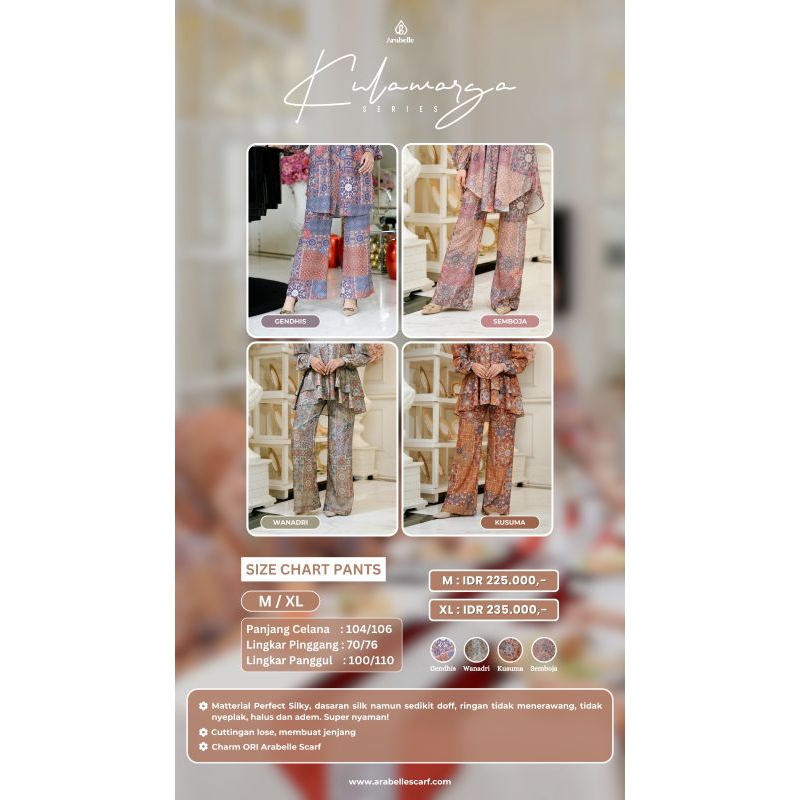 KULAWARGA PANTS (FAMSET) BY ARABELLE // PANTS TERBARU 2025
