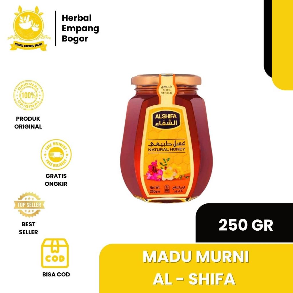 

Madu AL SHIFA 250gr KACA |Madu Arab Al Shifa KACA / madu honey bee 500