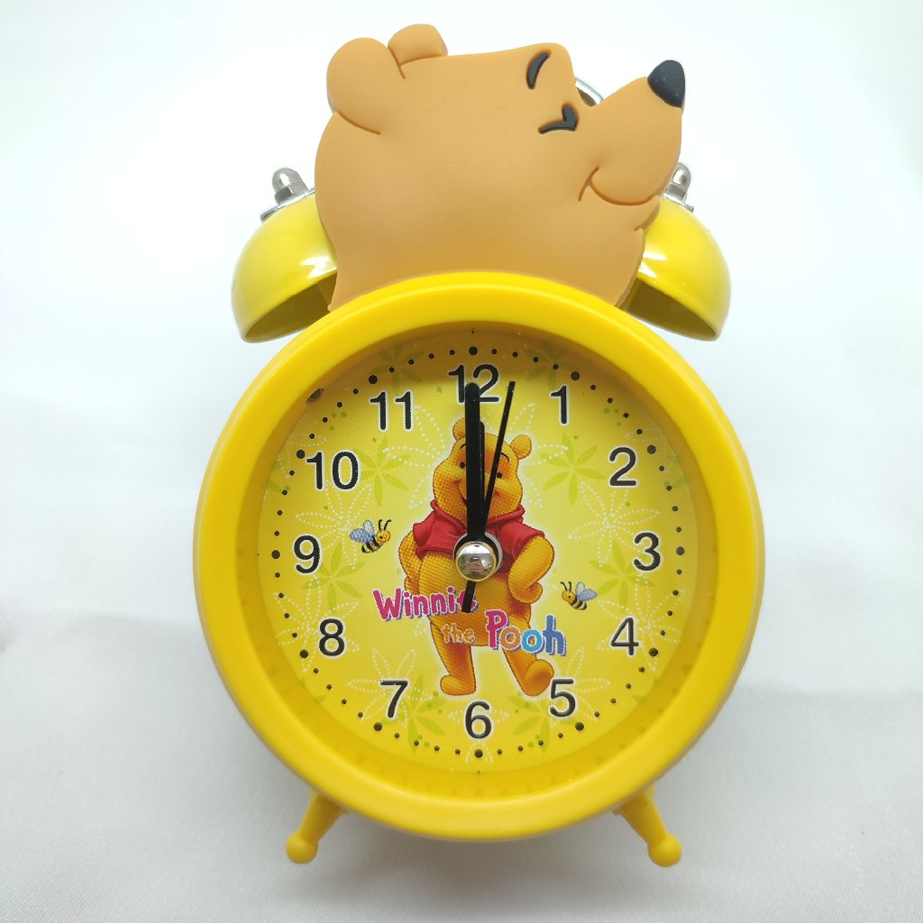 Jam Beker Meja Karakter Lucu Winnie Th Pooh, Jam Waker Anak Lucu, Alarm Bunyi Kring Keras 2108