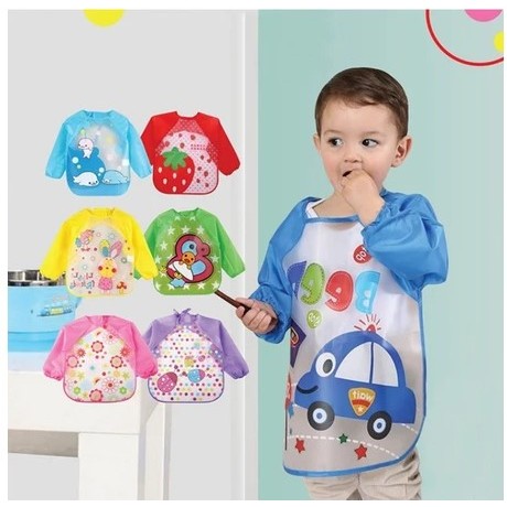 Celemek baju bayi/Bib anak-anak/Celemek bayi EVA/Baby Bib/Bib bayi tahan air/ Clemek Makan Bayi Anti