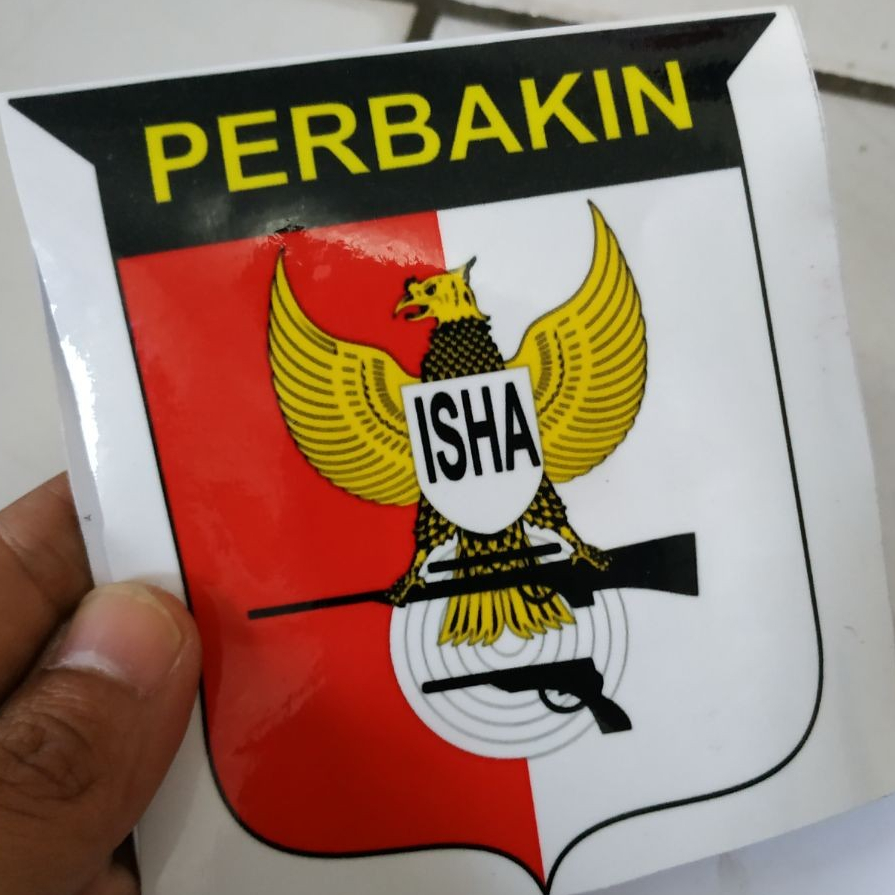 

COD! STIKER PERBAKIN 6,5 x 6,5 CM ISI 2 PCS STICKER LOGO PERBAKIN