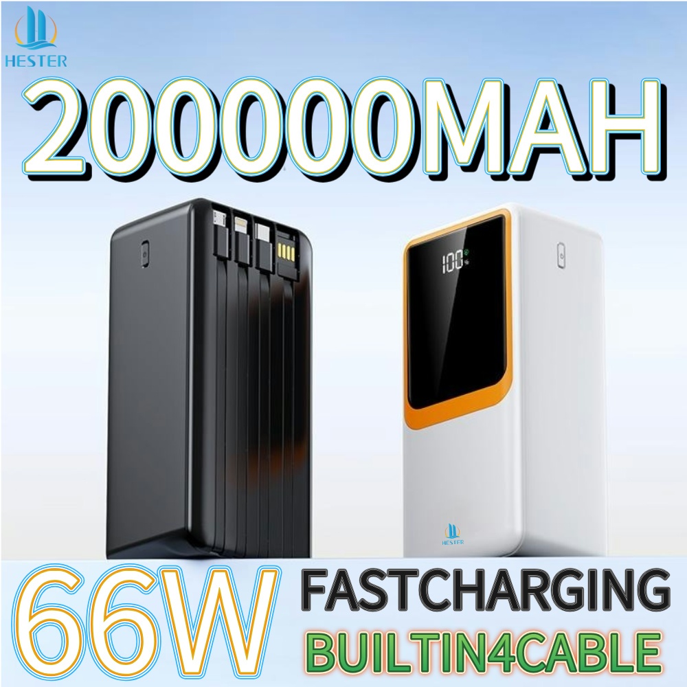 HESTER good power bank 200000mah power bank fast charging power bank 100000mah power bank original 1