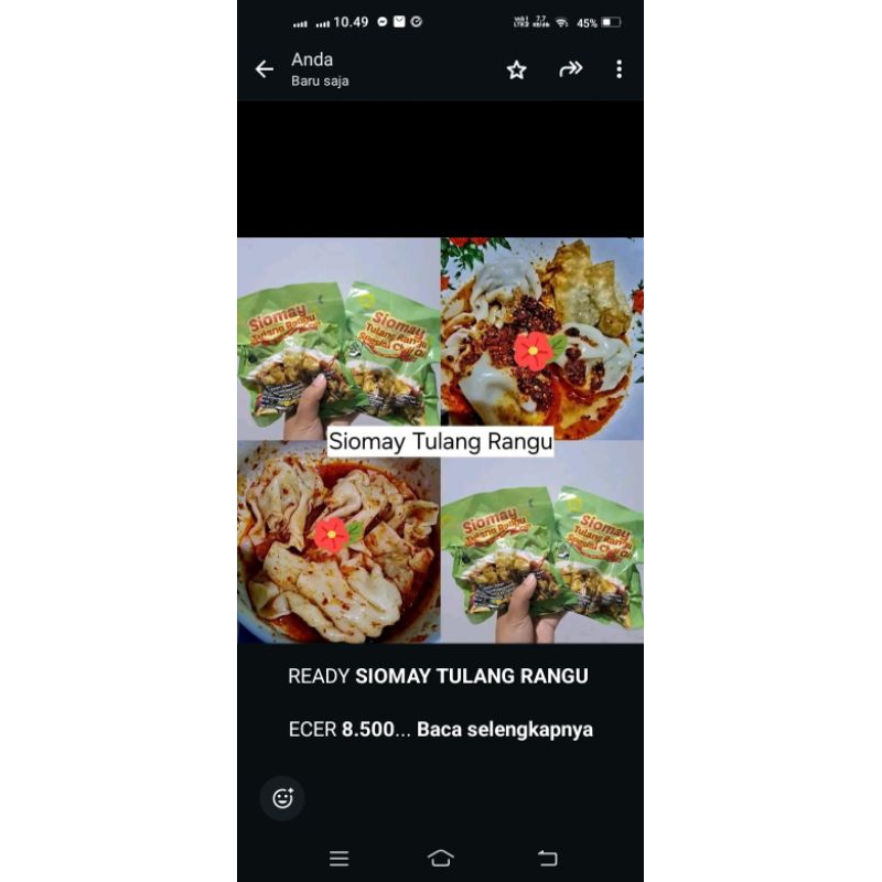 

SIOMAY TULANG RANGU YUKNING