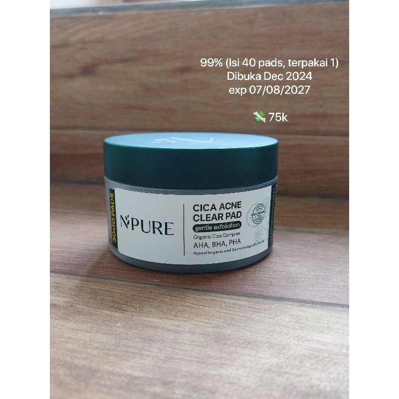 [PRELOVED] NPure Cica Acne Clear Pad