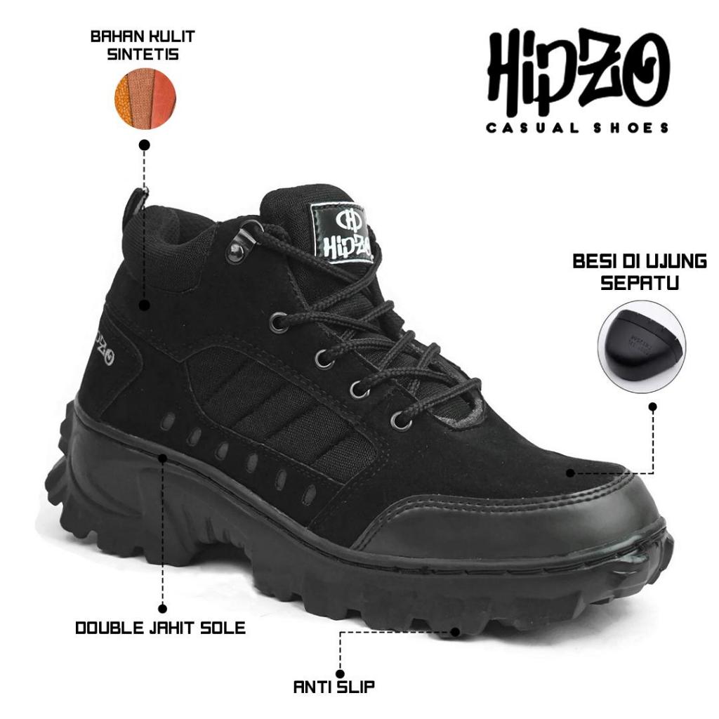 Sneakers pria /sepatu sport pria /sepatu pria murah /HIPZO Sepatu Safety Boots Tinggi M079 Untuk Uni