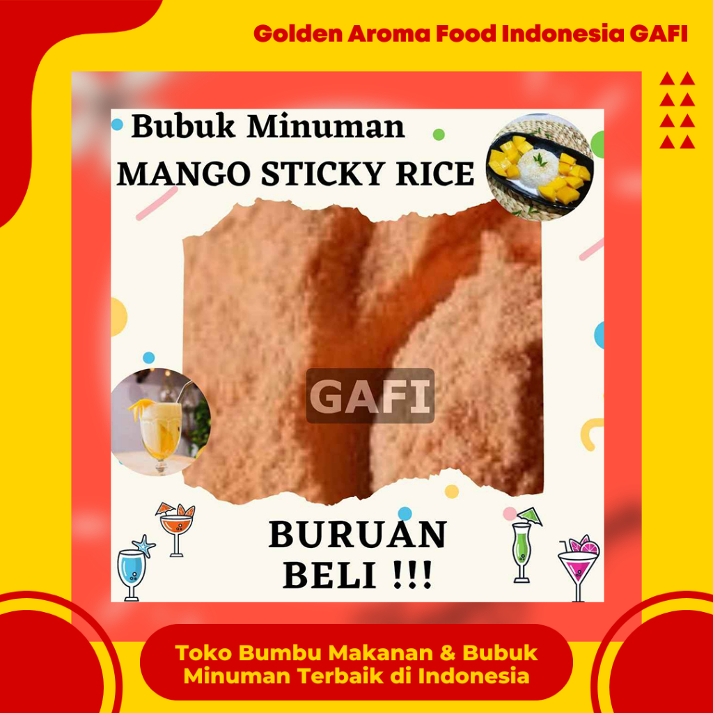 

Bubuk Minuman Mango Sticky Rice 1 Kg Bandung Serbuk Minuman Rasa Mango Sticky Rice Powder 1Kg Enak Murah Minuman Kekinian Terbaik Boba GAFI