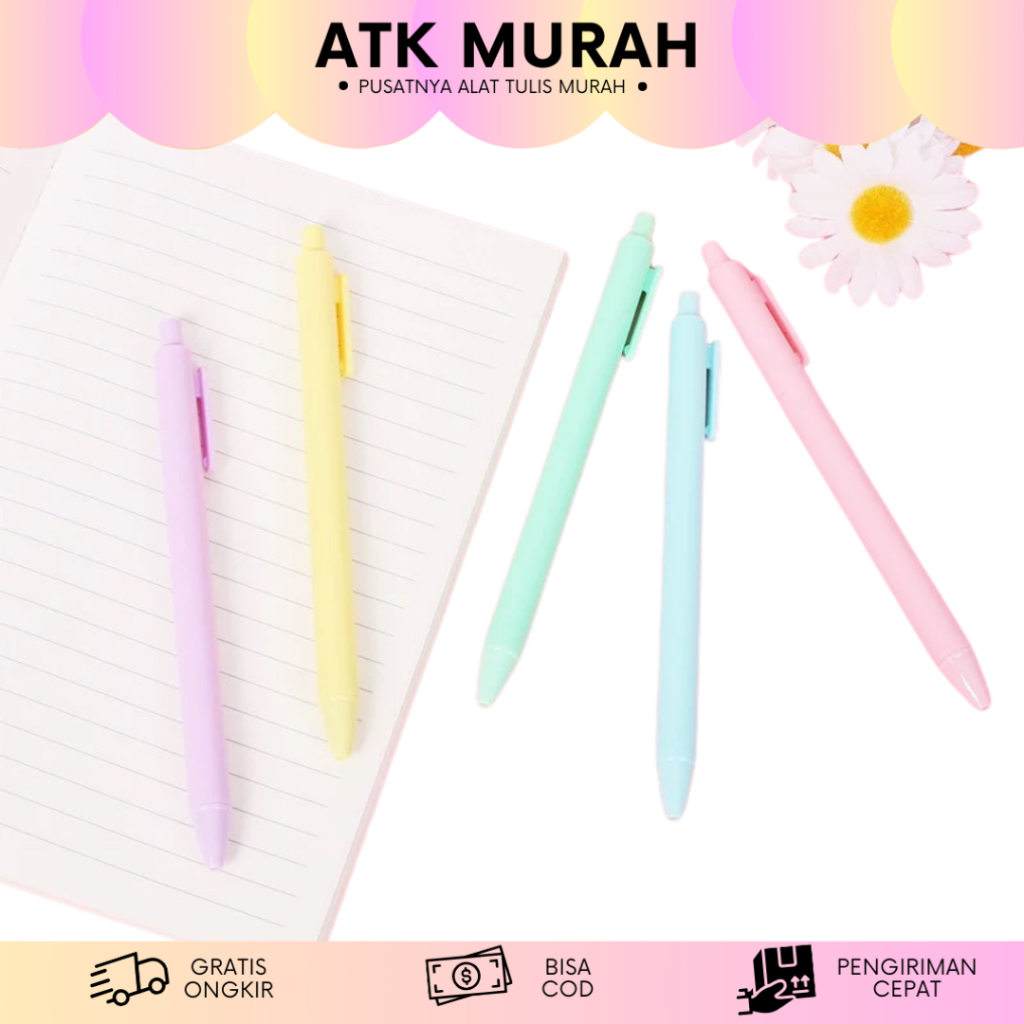 

PULPEN CETEK WARNA MAKARONS PASTEL LUCU ALAT TULIS SEKOLAH IMUT KADO UNIK MURAH TERJANGKAU