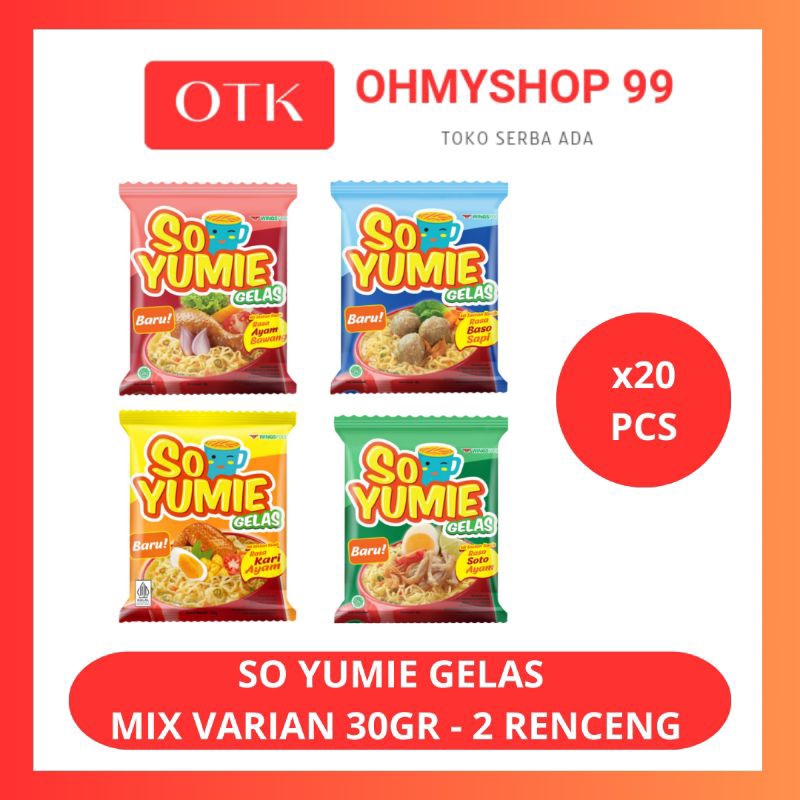 

So Yumie Mie Gelas 20x30gr
