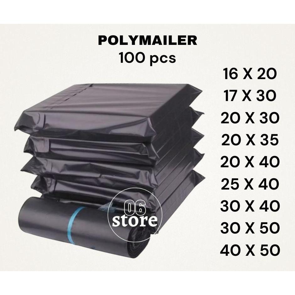 

(ISI 100PCS ) AMPLOP PLASTIK POLYMAILER ONLINE SHOP TERMURAH