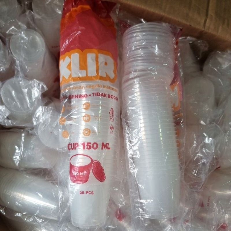 CUP PUDING KLIR THINWALL CUP KLIR 100 ML 150 ML