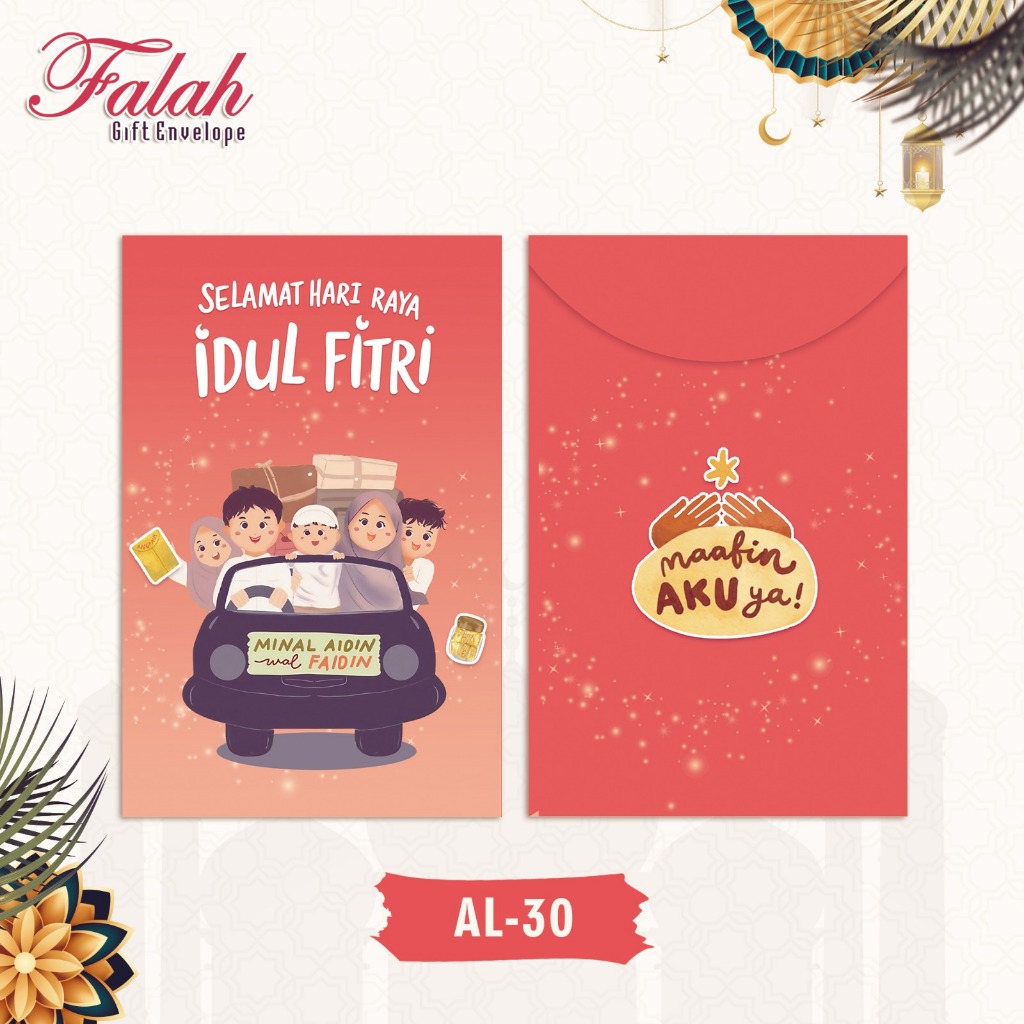 

Amplop Lebaran Falah Kode AL 30 Isi 50 pcs / Amplop Cantik / Amplop lucu / Amplop Lebaran Bisa Ecer