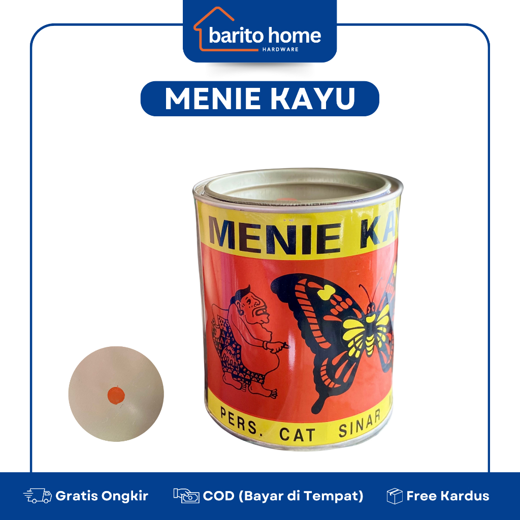 Cat Kayu Menie Kayu Kembangrama Cap Kupu Anti Rayap 750 Gram Cat Dasar Lapisan Kayu Warna Coklat Ter