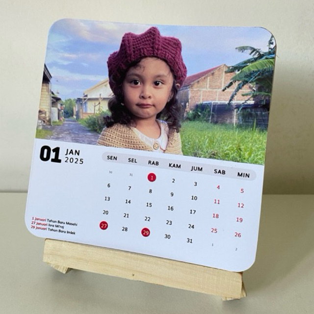 

Kalender Meja Foto Custom 2026