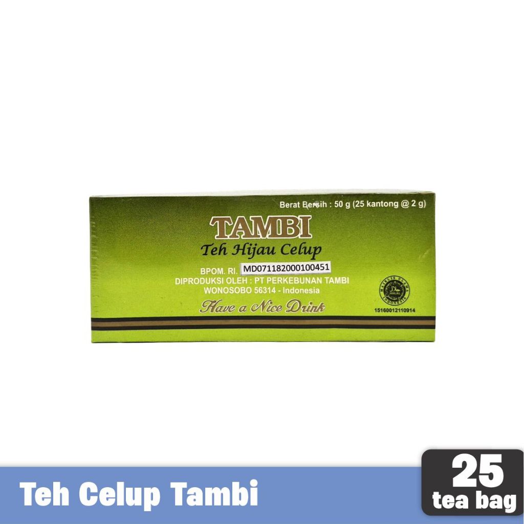 

TEH TAMBI - Teh Hijau Celup Premium isi 25