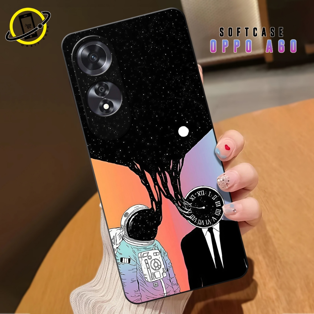 Orbit - Softcase Untuk OPPO A60 Terbaru - Motif Desain Premium 2025 - Case Protect Camera - Case Hp 