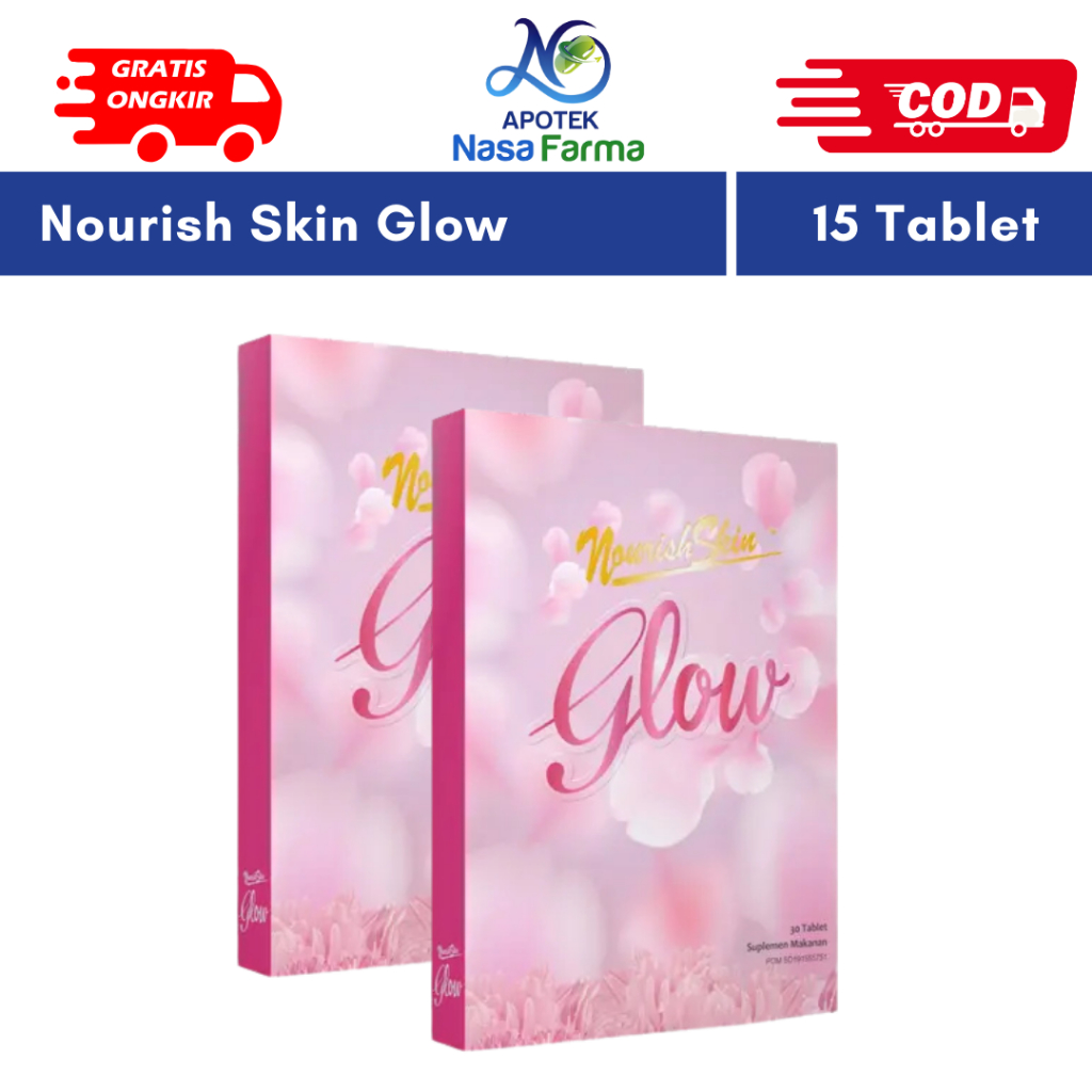 Nourish Skin / Nourish Skin Glow / Kulit Kencang / Mencegah Penuaan / Nourish Skin Glow 15 Tablet